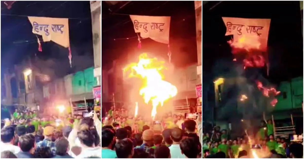 Four Arrested in Ratlam After 'Hindu Rashtra' Banner Singed During Muharram Procession