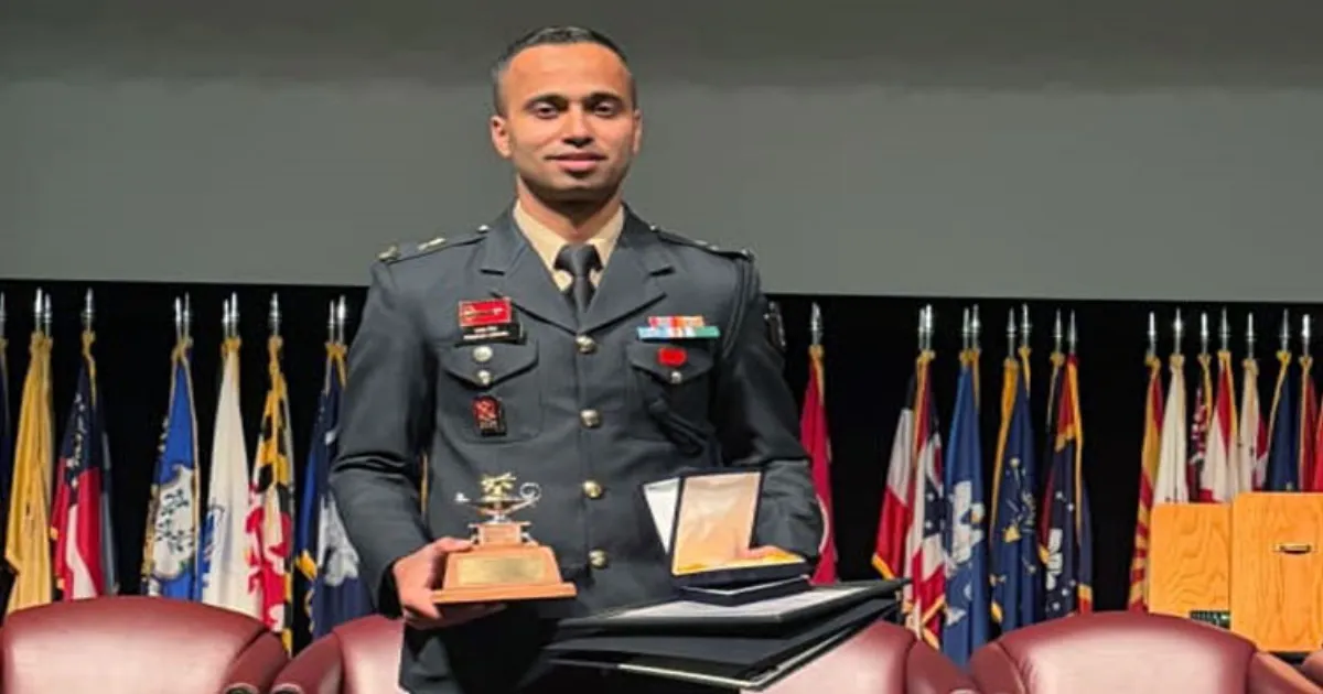 Indian Army Major Prabhat Mishra Wins Dual Awards At US Army College