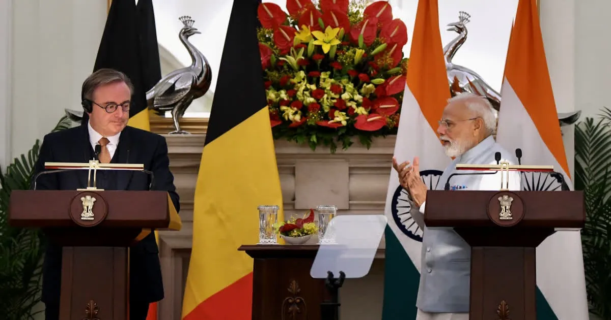 Belgian PM’s Chocolate India Gate Gift For PM Modi Breaks During India Journey