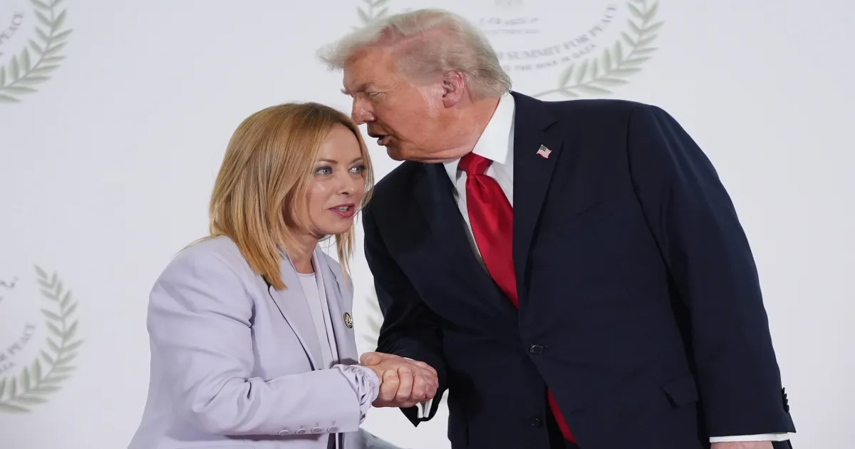 Trump Links Iran Policy Differences To Changing Relationship With Meloni