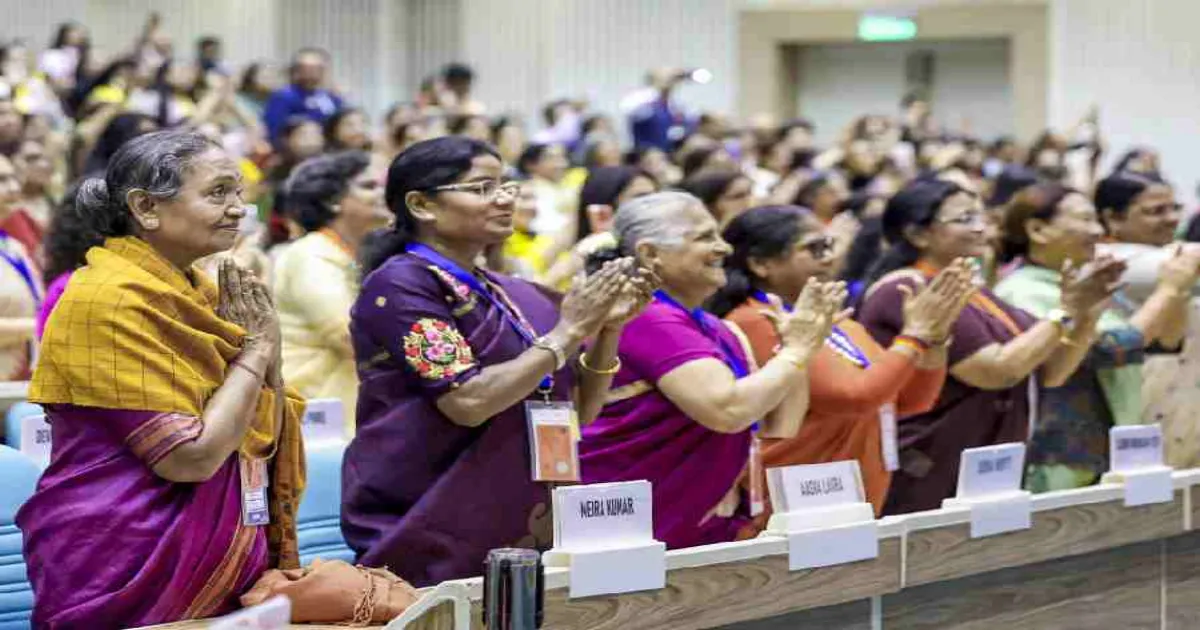 Meira Kumar Among Senior Leaders At Nari Shakti Vandan Sammelan Supporting Women’s Reservation