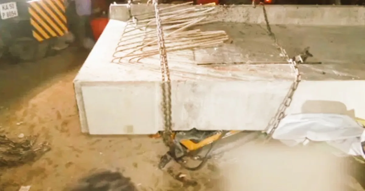 Tragic Bengaluru Accident! Metro Airduct Falls on Autorickshaw, Crushes Driver