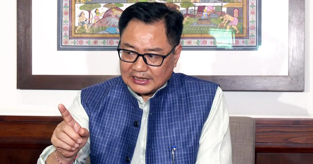 Rijiju Warns Opposition Against Disruptions Ahead Of Parliament Session