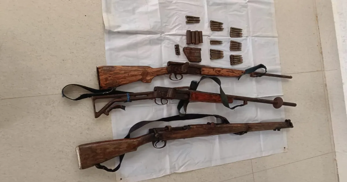 Narayanpur Security Operation Leads To Recovery Of Naxal Weapons Cache
