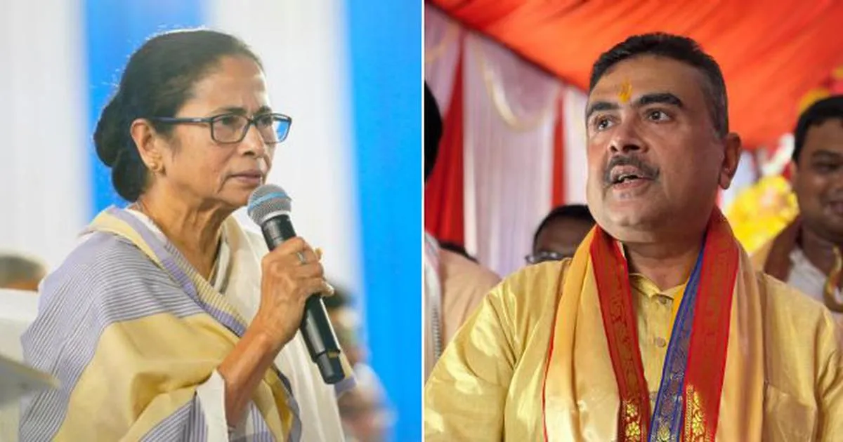 West Bengal Election Results: Early Counting Shows Adhikari Ahead of Mamata Banerjee in Bhabanipur Seat