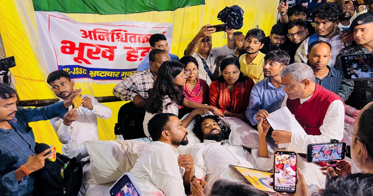 Jharkhand Student Protest Intensifies With Six On Indefinite Hunger Strike