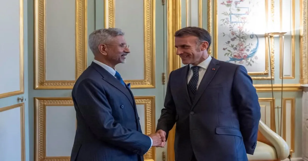 India Reinforces Ties with France: Jaishankar Meets President Macron