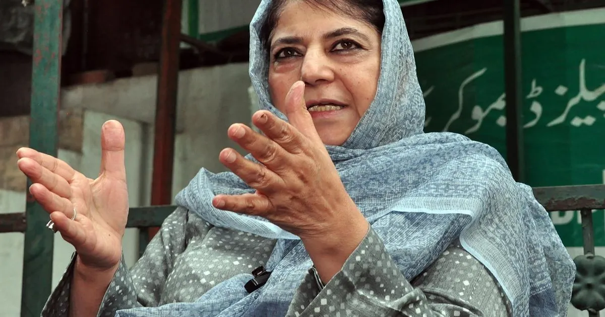 Mehbooba Rebukes Centre for ‘Undemocratic’ MLA Picks in J&K