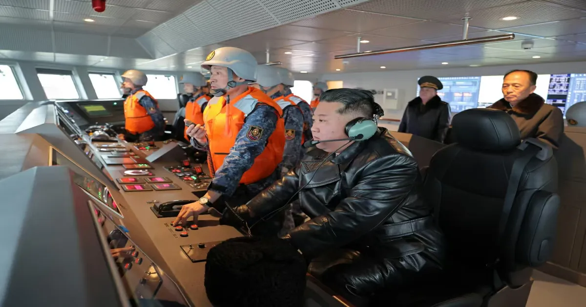 Kim Jong Un Oversees Cruise Missile Test From New 5,000-Tonne North Korean Destroyer