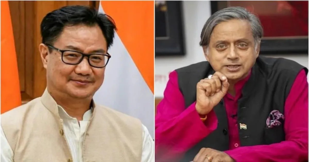 Shashi Tharoor Rejects Kiren Rijiju’s “Congress Anti-Women” Claim, Cites Witnesses In Denial
