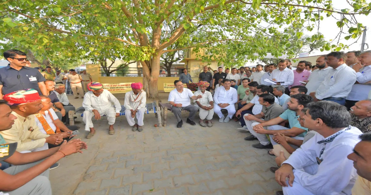 Rajasthan CM Visits Kadel Village In Ajmer, Reviews Schemes And Announces Upgrades