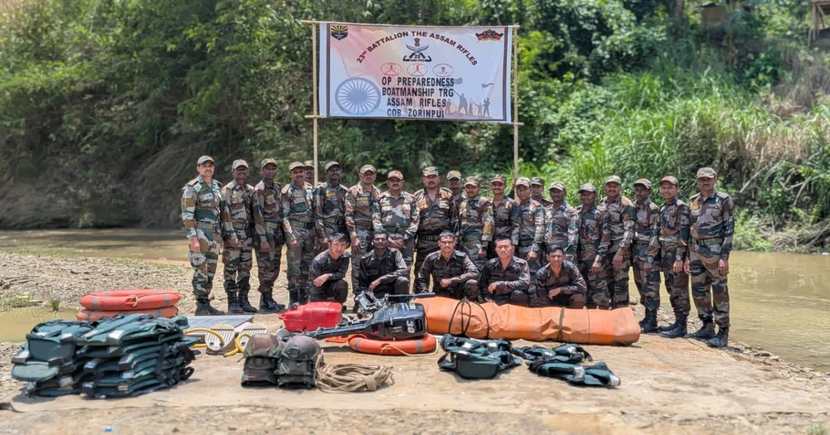 Army And Assam Rifles Conduct Joint Flood Management Exercises In Northeast States