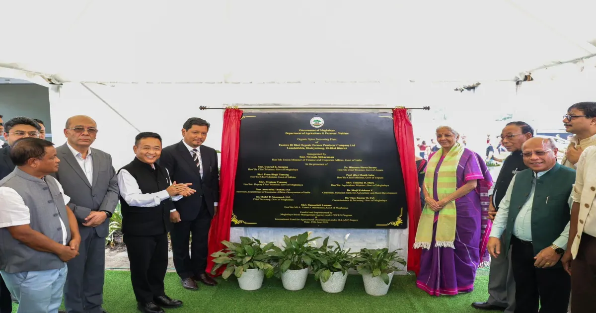 Northeast’s Largest Organic Spice Plant Inaugurated By FM Sitharaman In Meghalaya