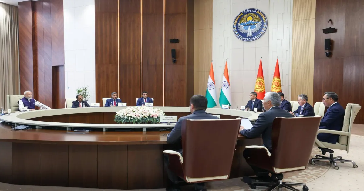 PM Modi, Kyrgyzstan President Zhaparov Discuss Strengthening Strategic Partnership