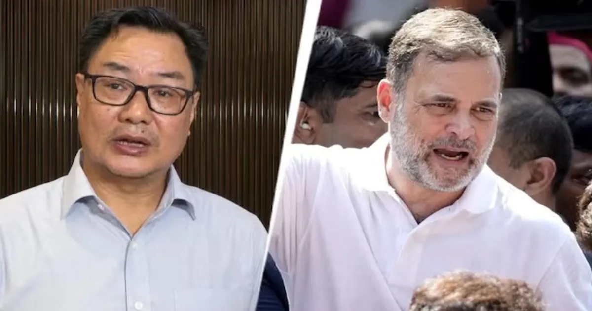 ‘How Long?’ Rijiju Questions Rahul Gandhi Over Opposition March To Election Commission