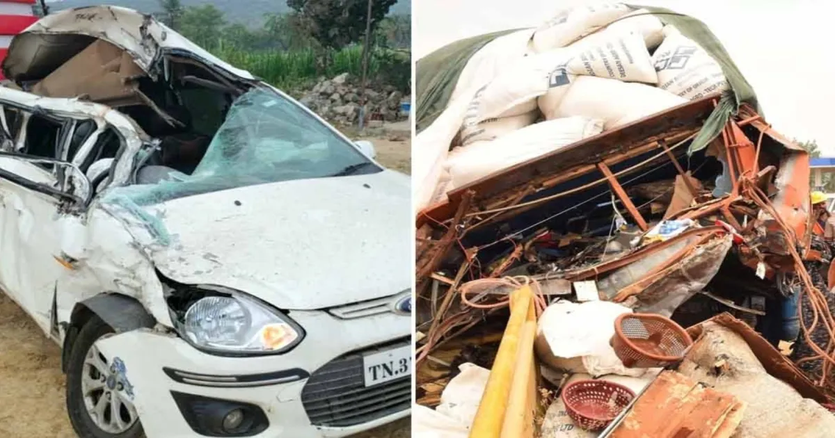 Brake Failure Triggers Deadly Chain Collision Near Thoppur, Four Dead