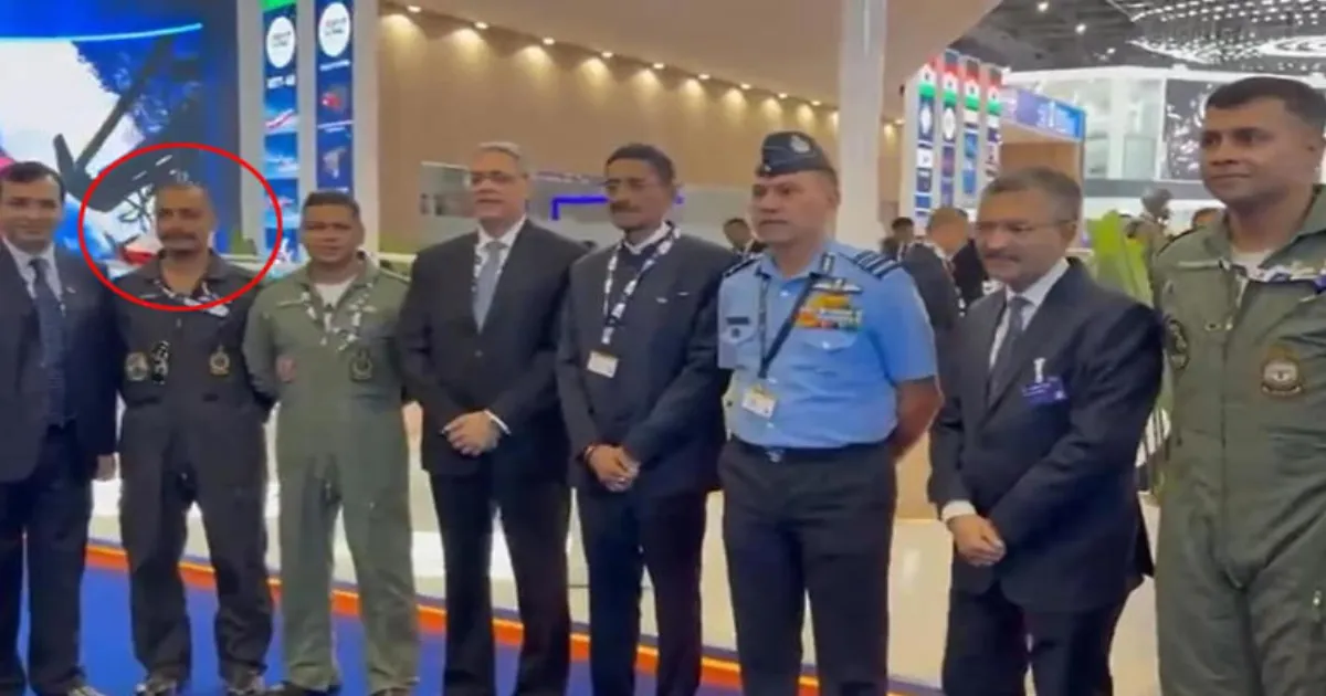 Air Force Pilot Namansh Syal Seen at Dubai Air Show Before Tragic Tejas Jet Crash