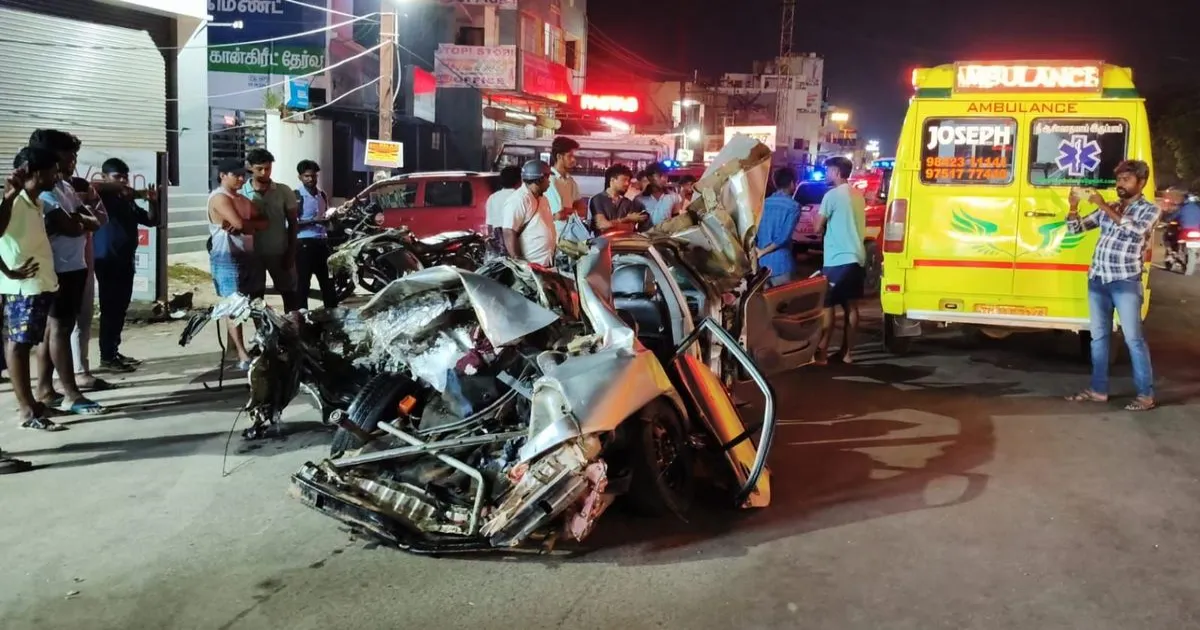 Tamil Nadu Tragedy! Family Wiped Out as Speeding Lorry Smashes Car