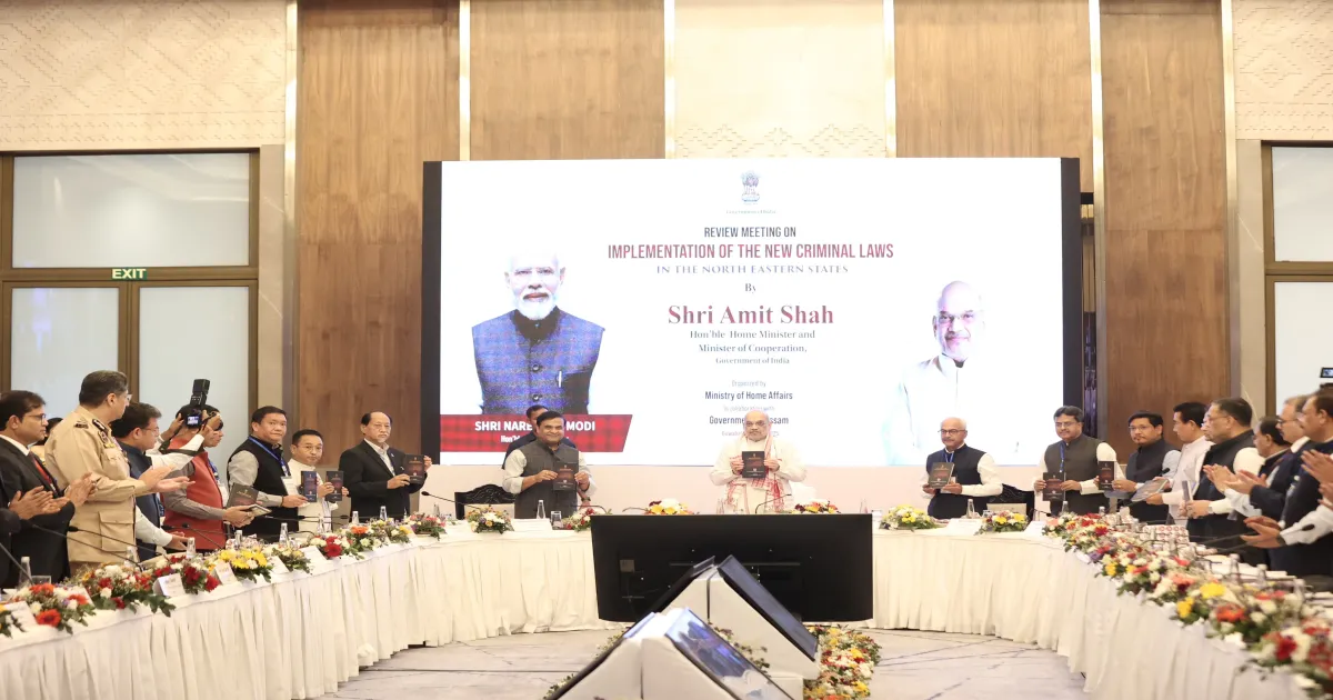 Amit Shah Chairs Meeting on New Criminal Laws in Northeast States