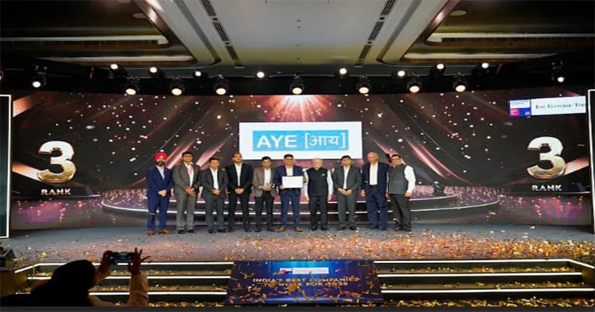 Aye Finance Secures 3rd Spot in India’s Best Companies to Work for 2025 by GPTW