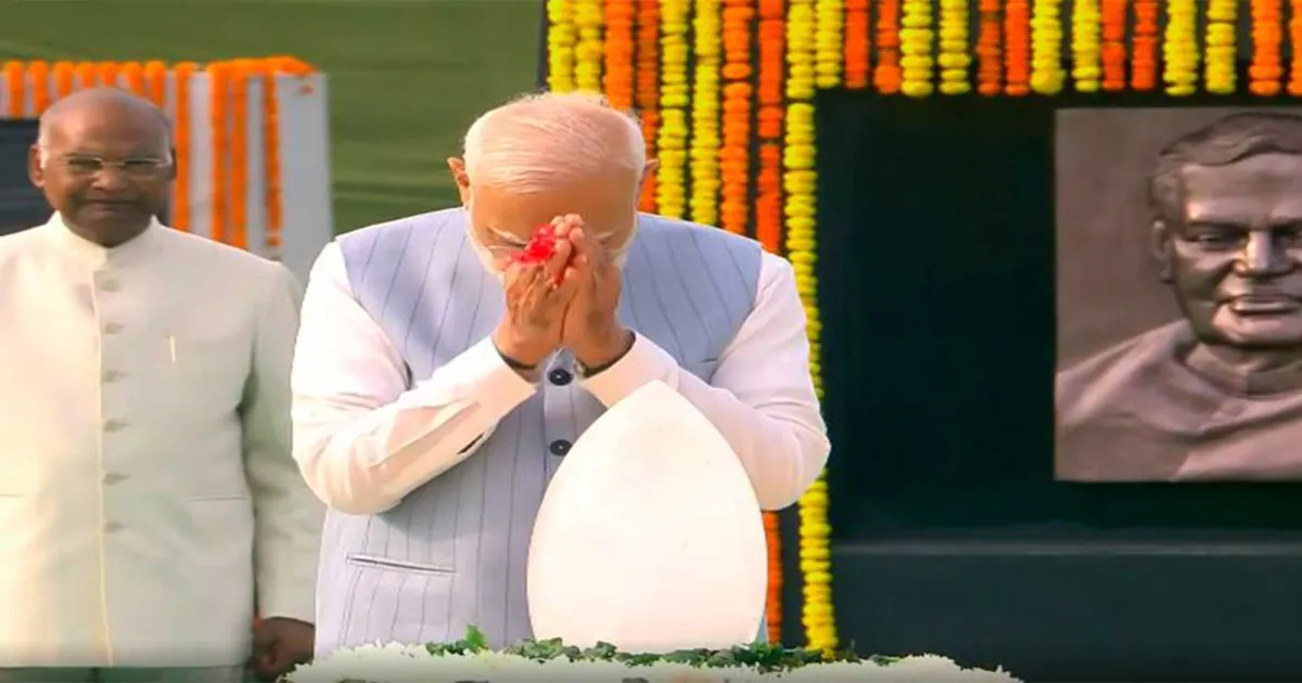 Remembering Vajpayee: PM Modi Pays Tribute on Former PM’s Death Anniversary