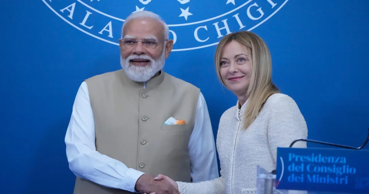 Giorgia Meloni Says “Parishram Hi Safalta Ki Kunji Hai” During PM Modi Visit