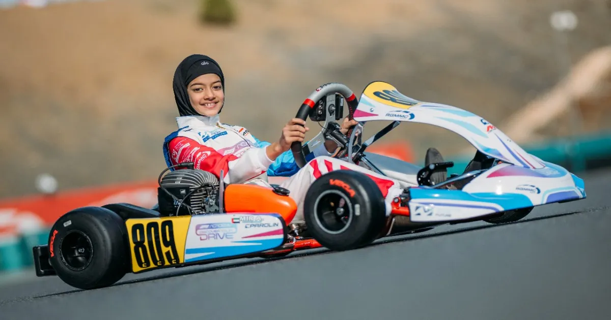 Indian Prodigy Atiqa Mir, 10, Shatters Records with Historic UAE Karting Victory