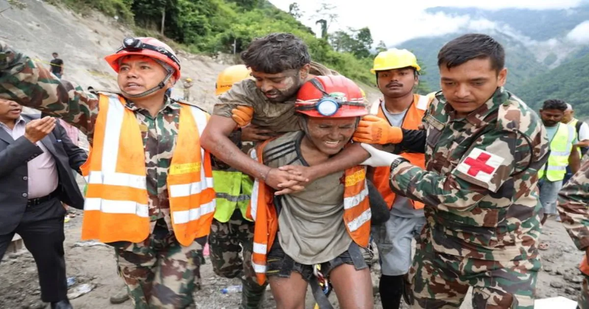 Nepal Tunnel Worker Sanjay Sah Rescued After 9 Days From Trishuli Hydropower Tunnel