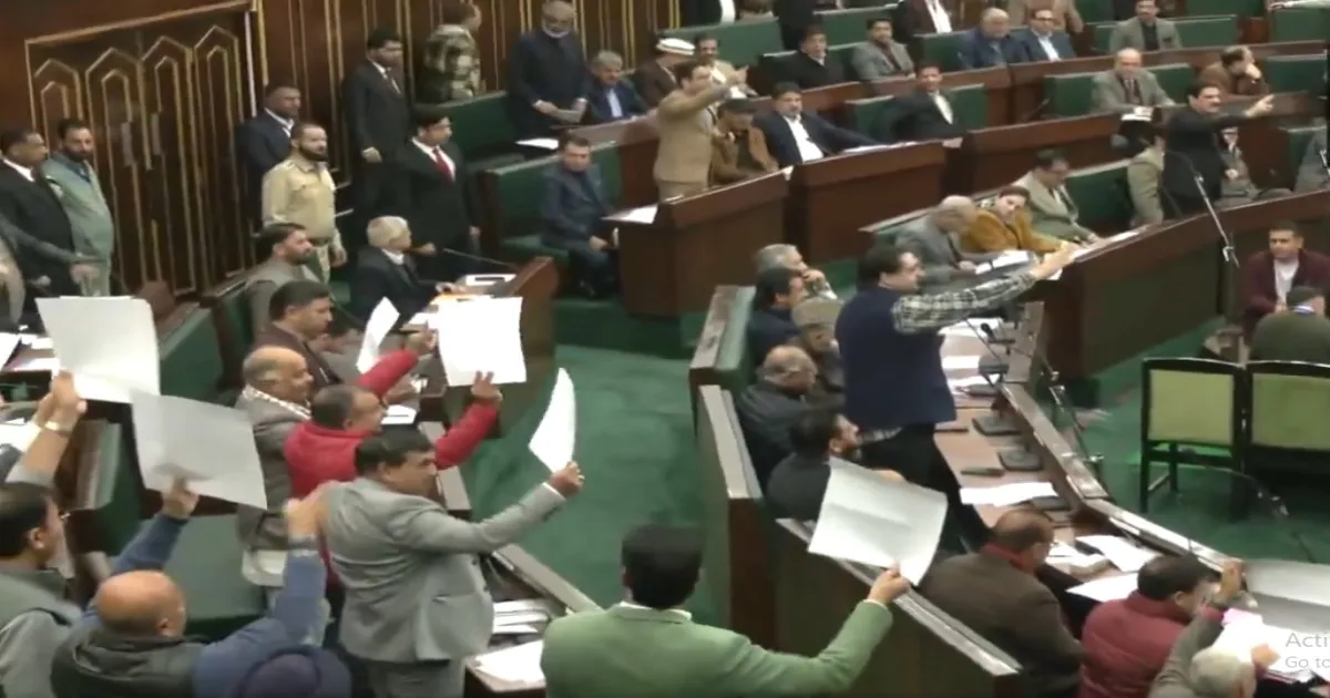 BJP MLAs Walk Out of J&K Assembly Amid NC Protest on Kashmiri Safety