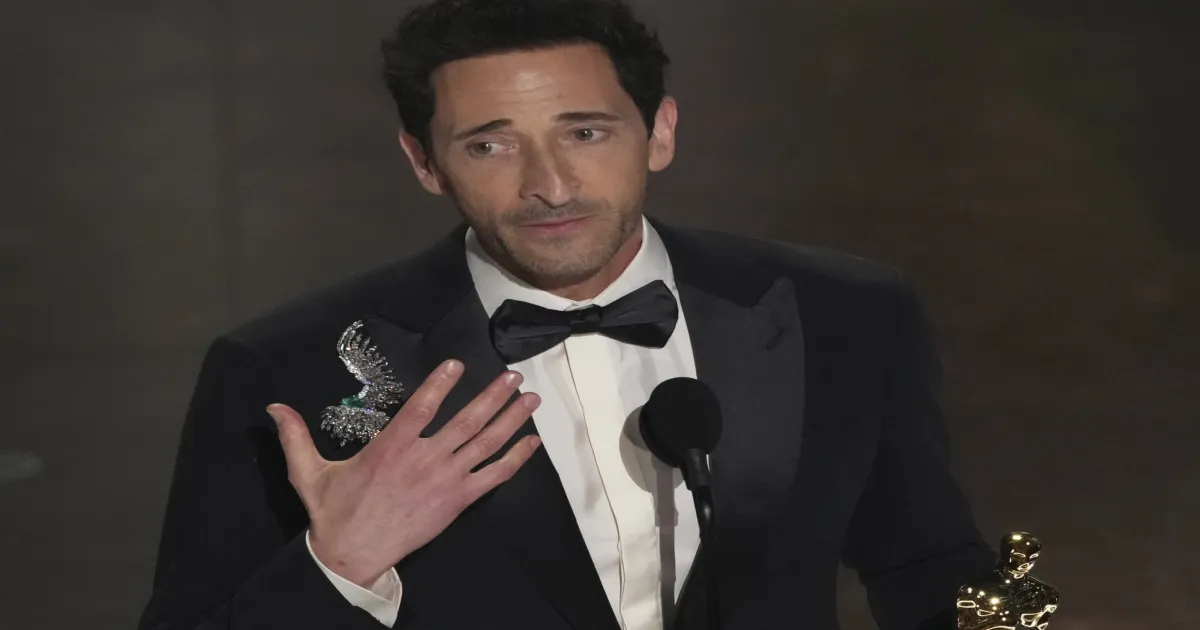 IT CAN ALL GO AWAY!! Adrien Brody's Standout Moments at the Oscars