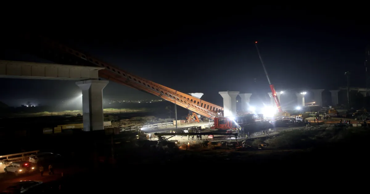 Accident at Bullet Train Site Near Ahmedabad; Rail Traffic Disrupted