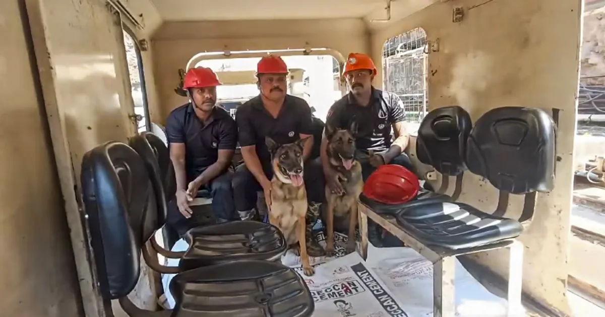 Cadaver Dogs Identify Human Presence At Telangana Tunnel Collapse Site
