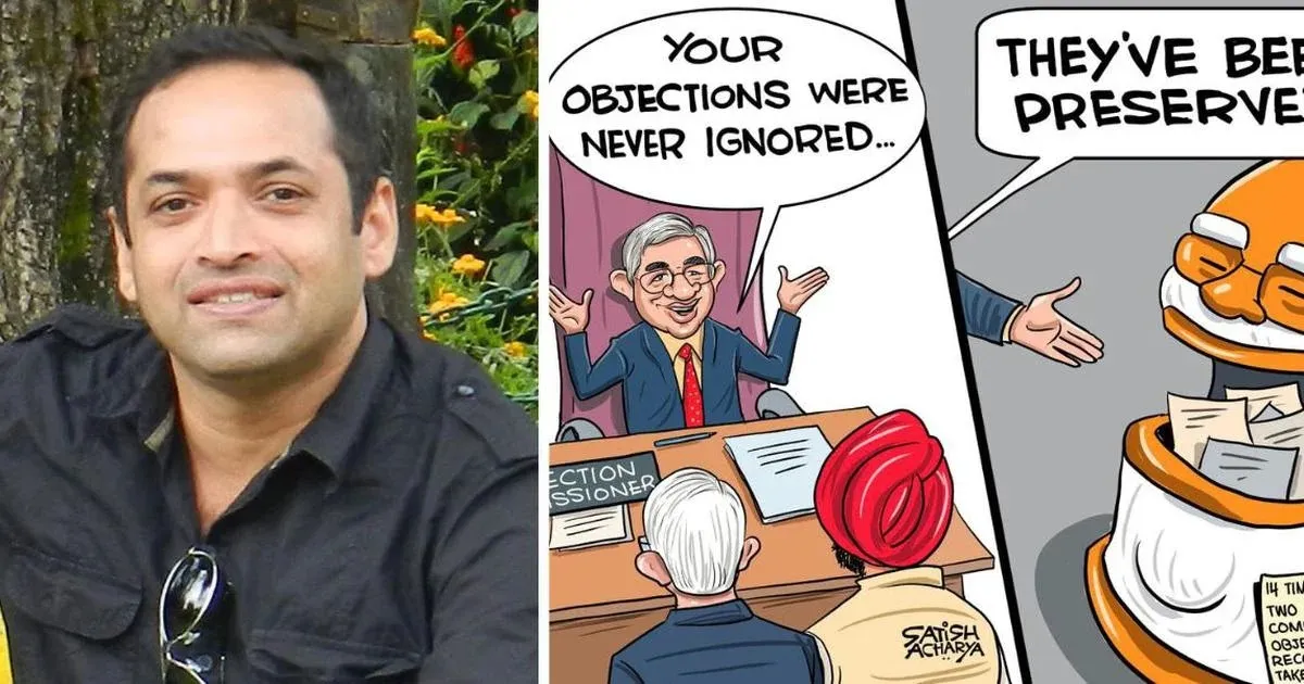 Popular Cartoonist Satish Acharya Faces Temporary Instagram Account Restriction Across India