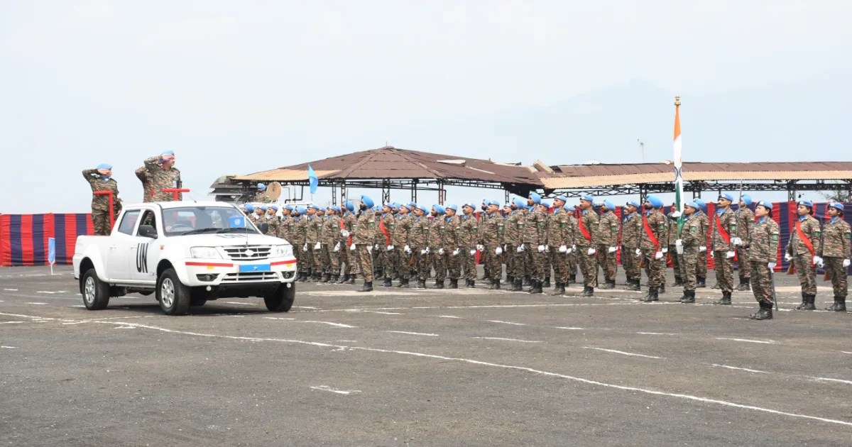 651 Indian Army Peacekeepers Receive UN Medals For Service In DR Congo