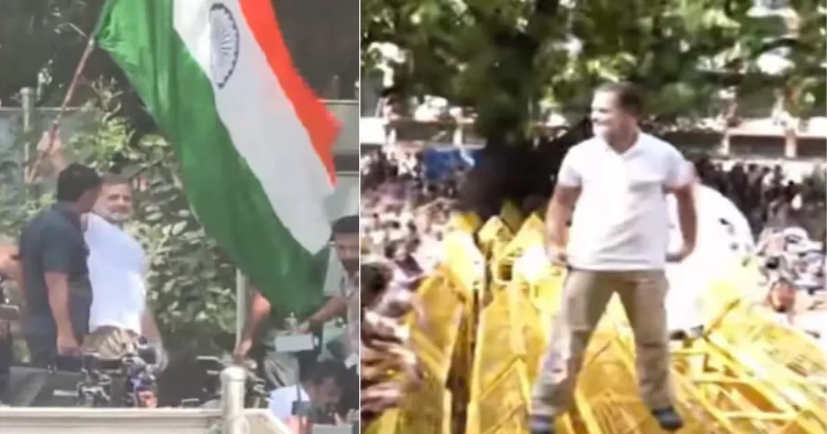Rahul Gandhi Leads 300 Opposition MPs In Massive March Against Election Commission