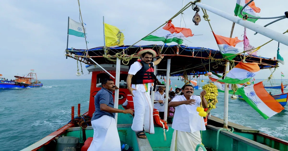 congress-stages-high-seas-boat-protest-targets-centres