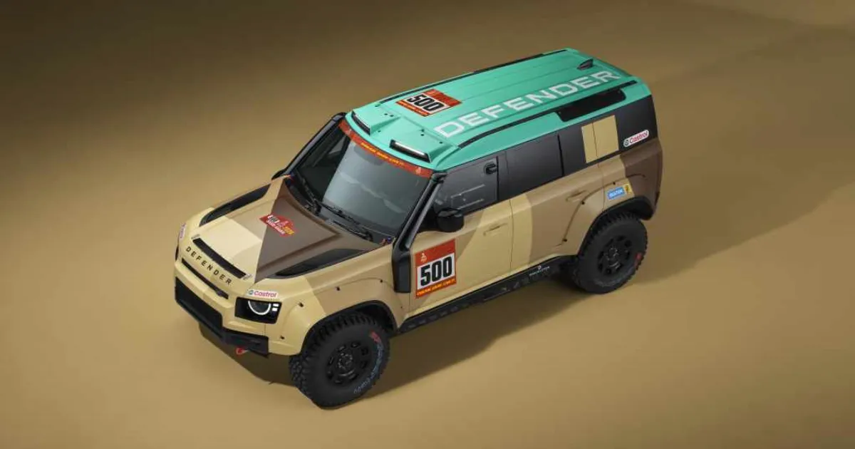land-rover-unveils-defender-dakar-d7x-r-for-2026-dakar