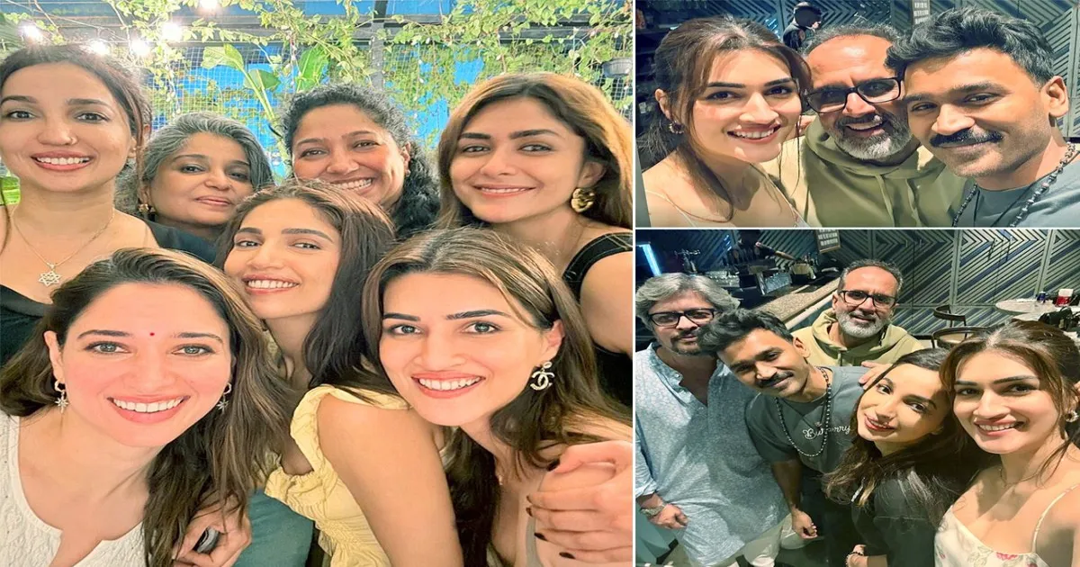 Dhanush, Kriti Sanon, Mrunal Thakur, Tamannaah Bhatia, and Bhumi Pednekar in Mumbai Bash