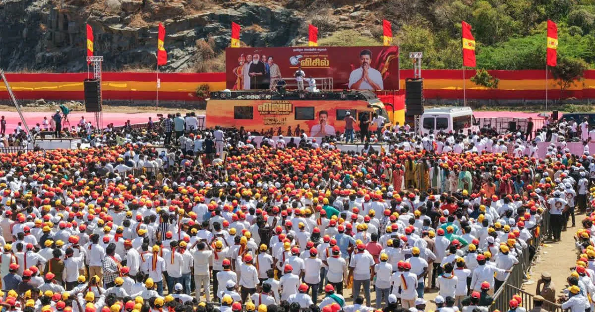 #JUSTIN: Man Dies After Fainting at Vijay’s TVK Rally in Salem