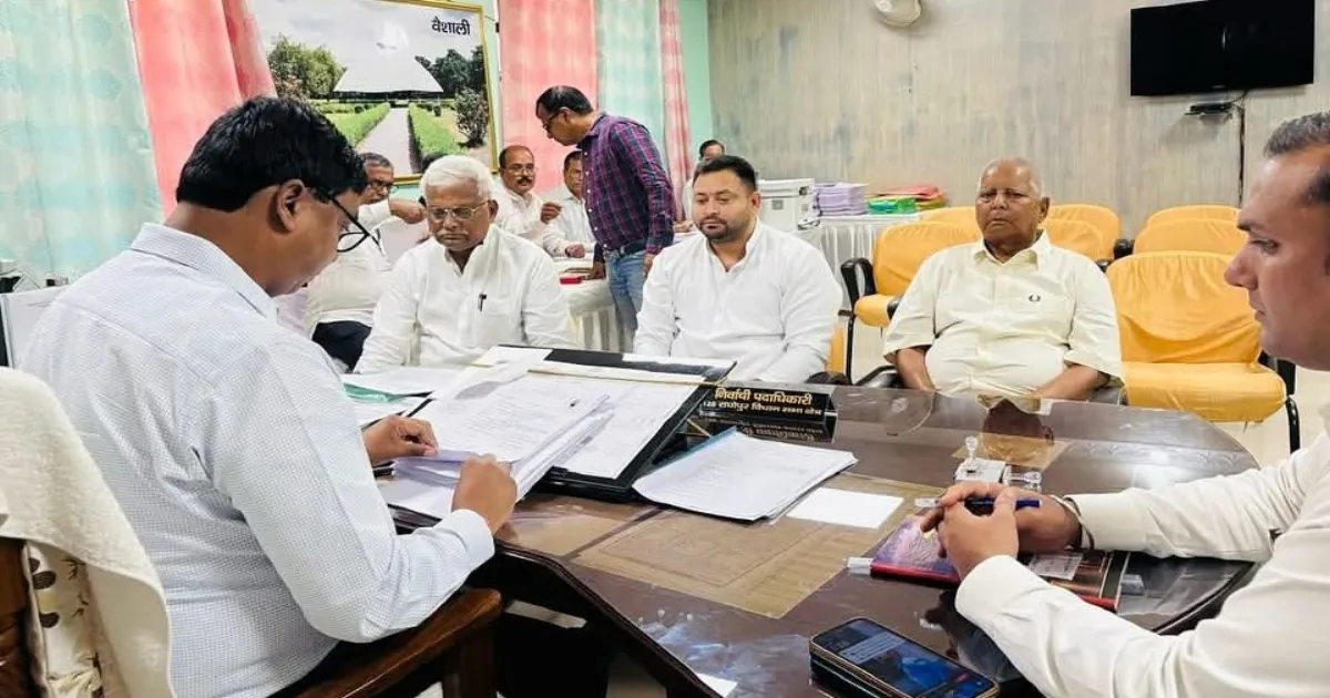 Tejashwi Yadav Files for Raghopur, Preempts I.N.D.I.A. Seat Talks