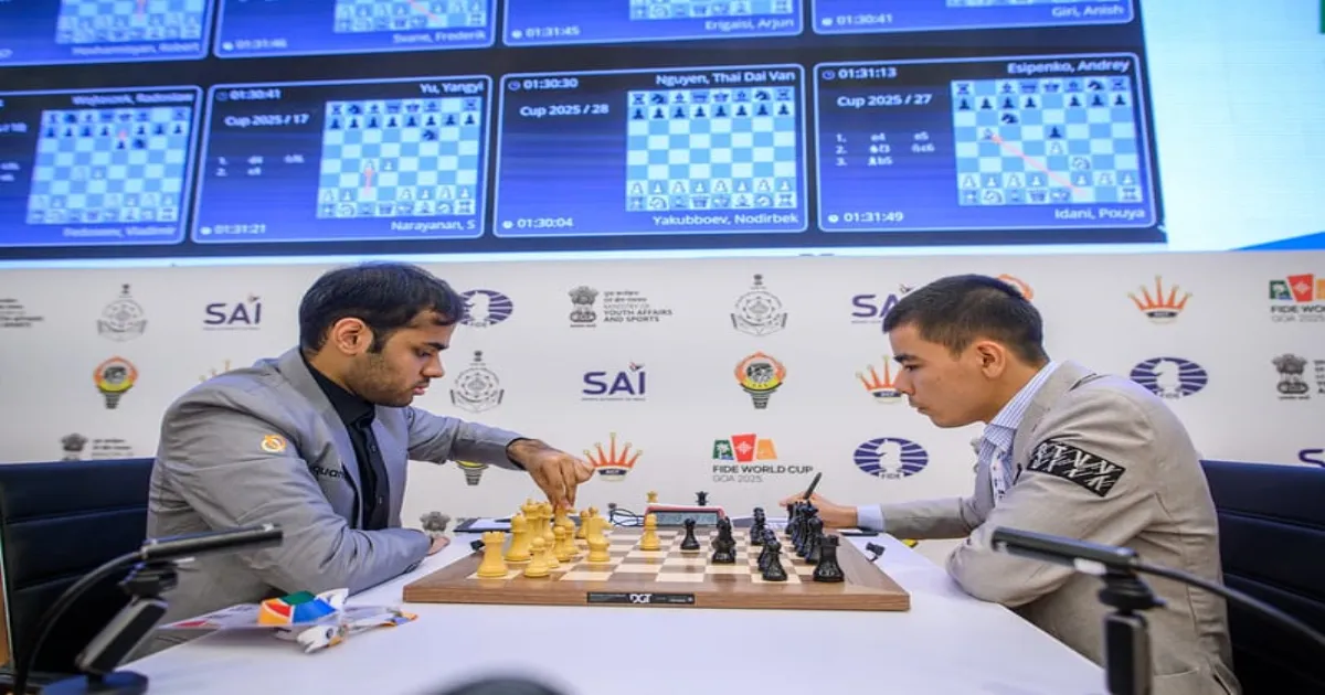 Arjun Erigaisi Leads Indian Campaign at Chess World Cup