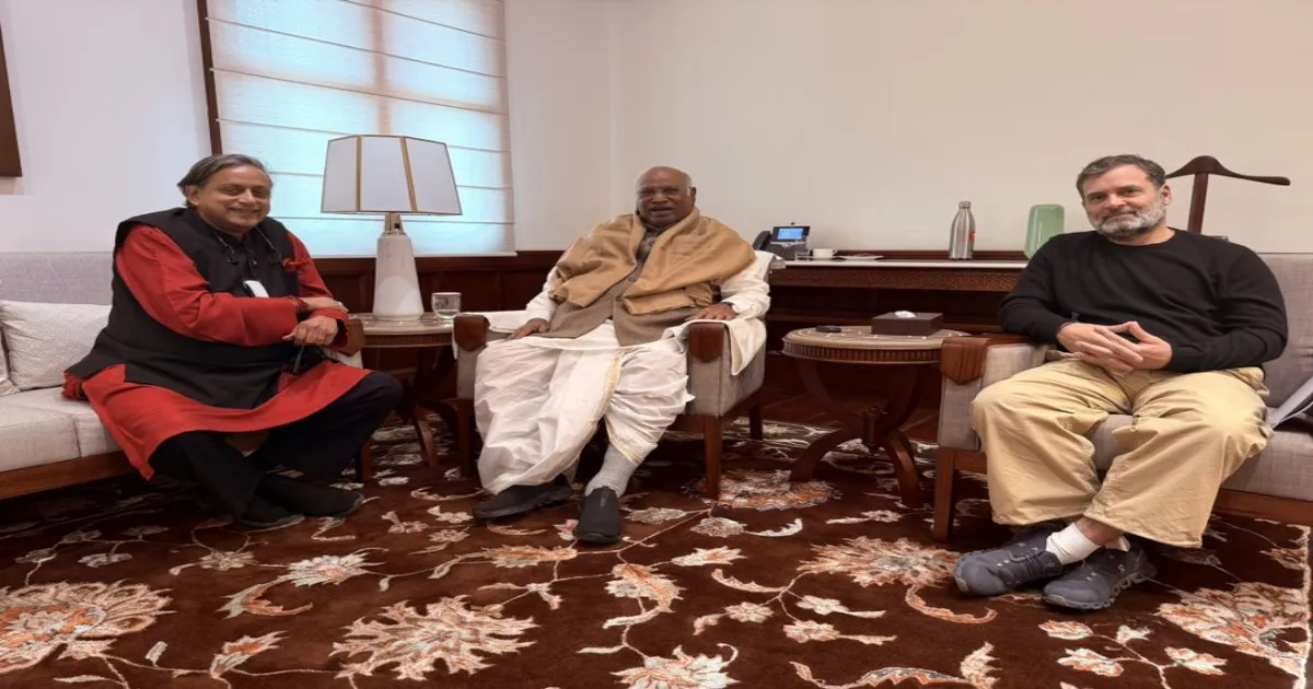 Shashi Tharoor Meets Rahul-Kharge, Declares All Is Good 