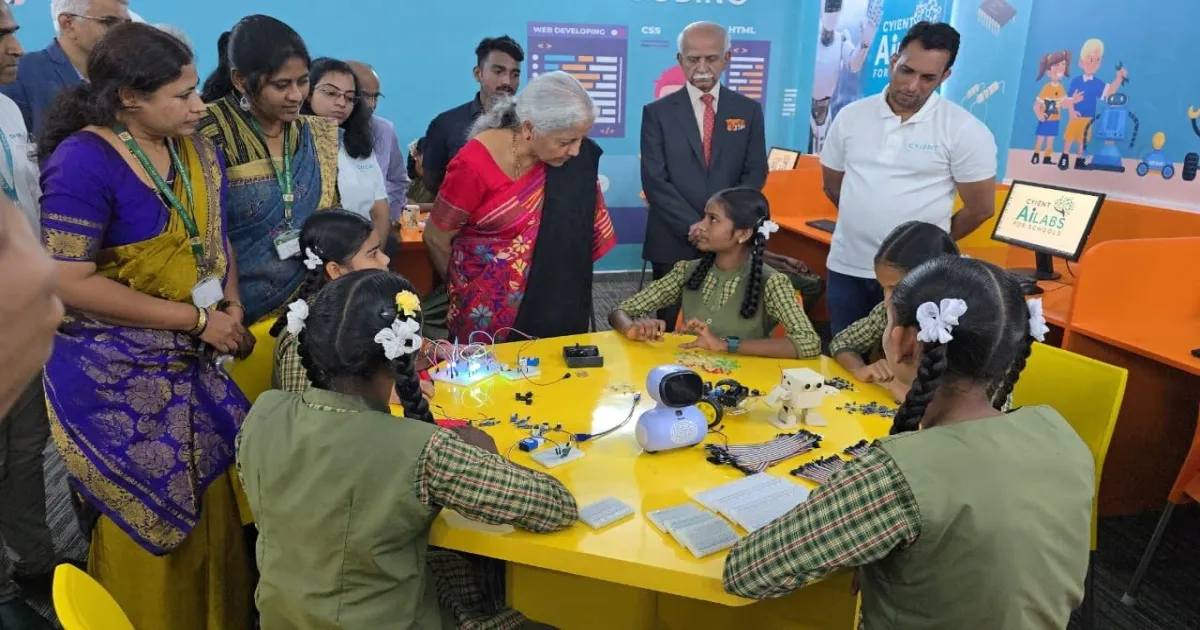 Nirmala Sitharaman Launches AI and Robotics Labs in Karnataka Government Schools