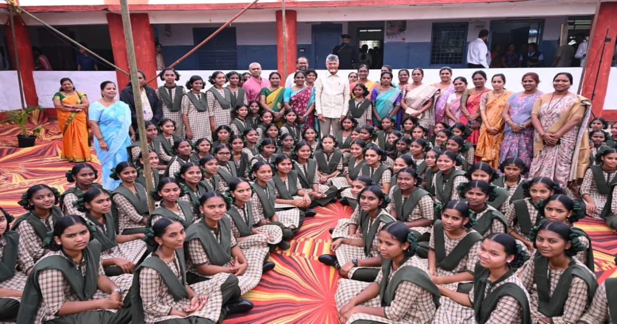 Andhra CM Naidu Launches 'Mustabu' Hygiene Initiative for School Students Statewide
