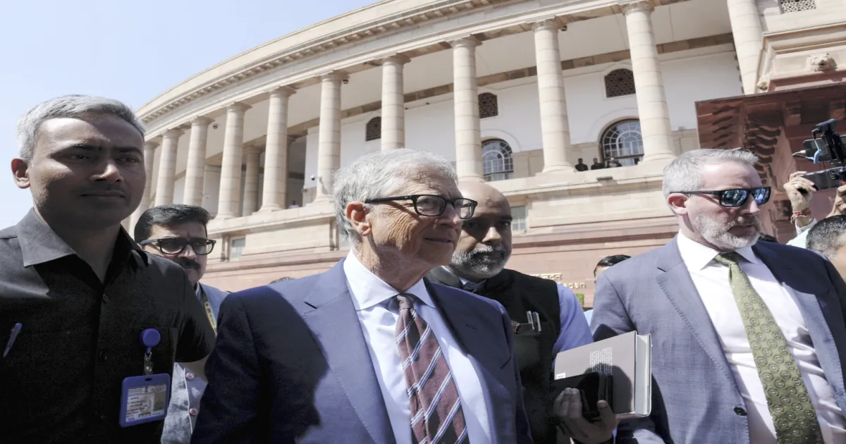 Bill Gates in Indian Parliament Today! Here's What Happened