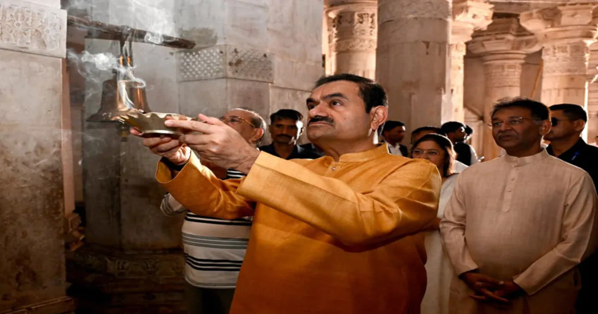 Gautam Adani Visits Shri Ajitnath Jain Temple In Gujarat On Akshaya Tritiya