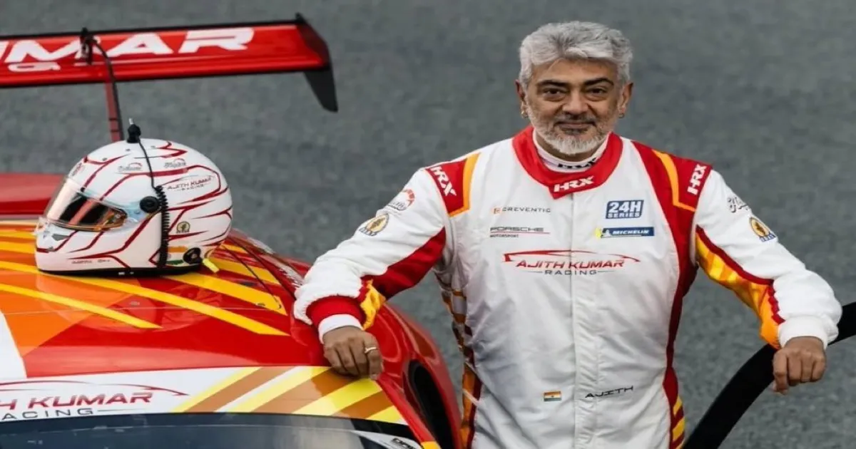 Ajith Kumar Escapes Unhurt After Racing Car Crash During European Event