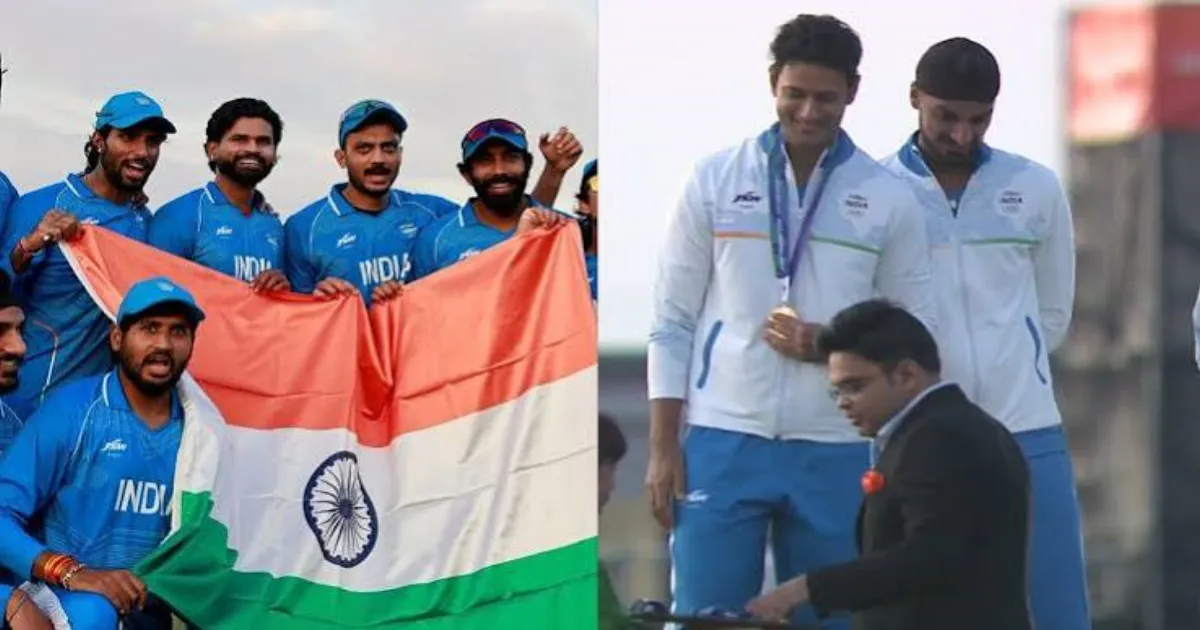 India Beat Pakistan To Win Asian Games 2026 Cricket Gold, Receive Medal From Jay Shah