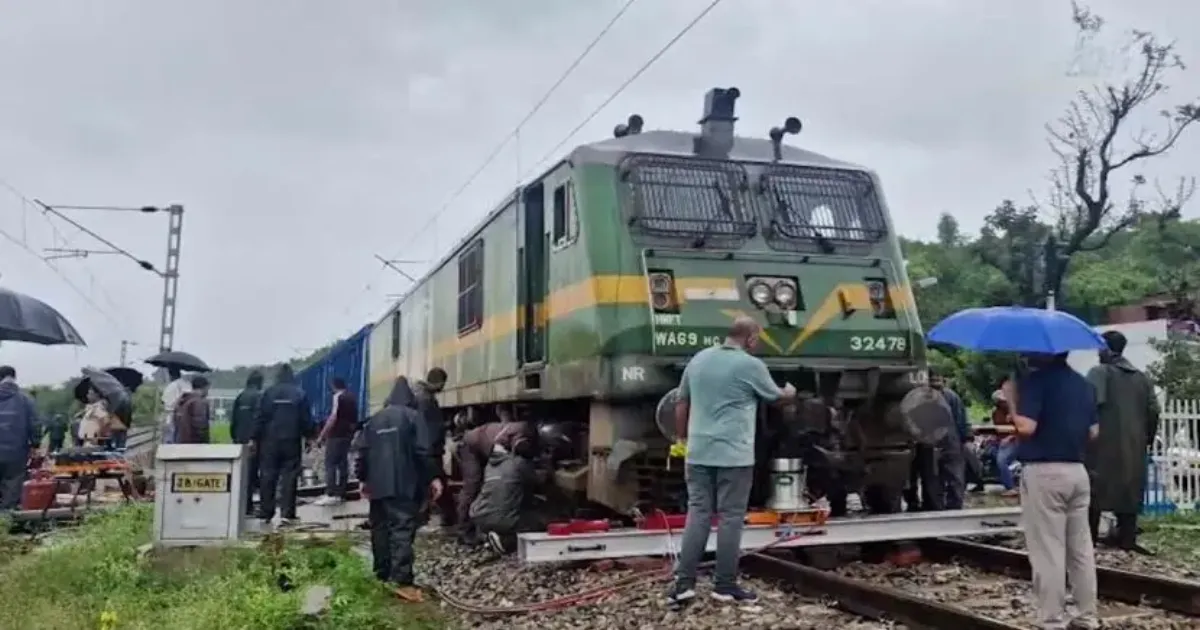 Flash Floods Derail Goods Train in J&K’s Kathua, Halts Jammu-Pathankot Route!