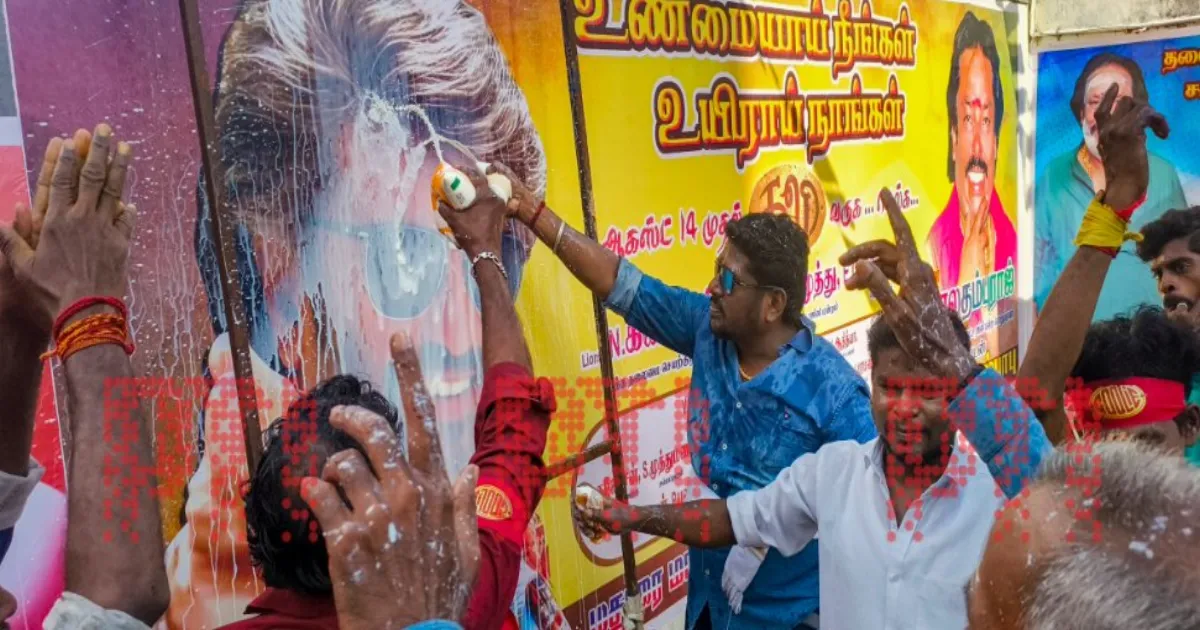 Rajinikanth’s ‘Coolie’ Premiere Ignites Fan Frenzy Across Tamil Nadu